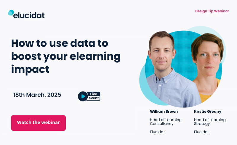 How to use data to boost elearning impact - webinar