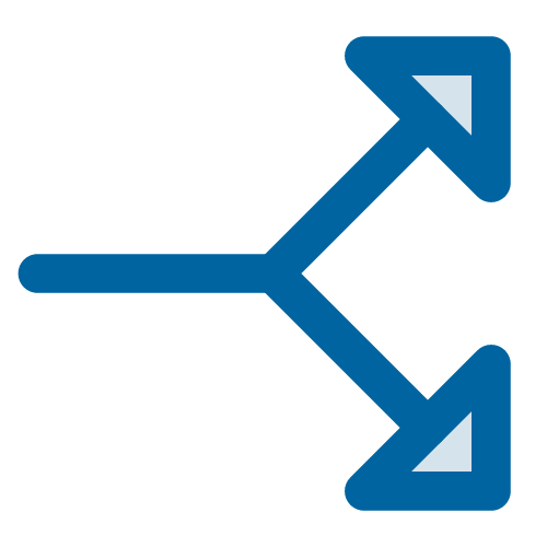 Triangle Arrow Split