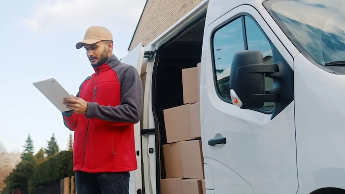 Aramex delivery driver tablet