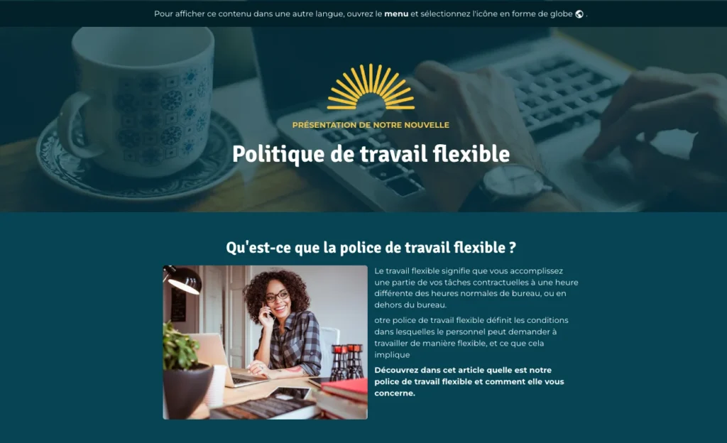 Multi-language learning elearning example