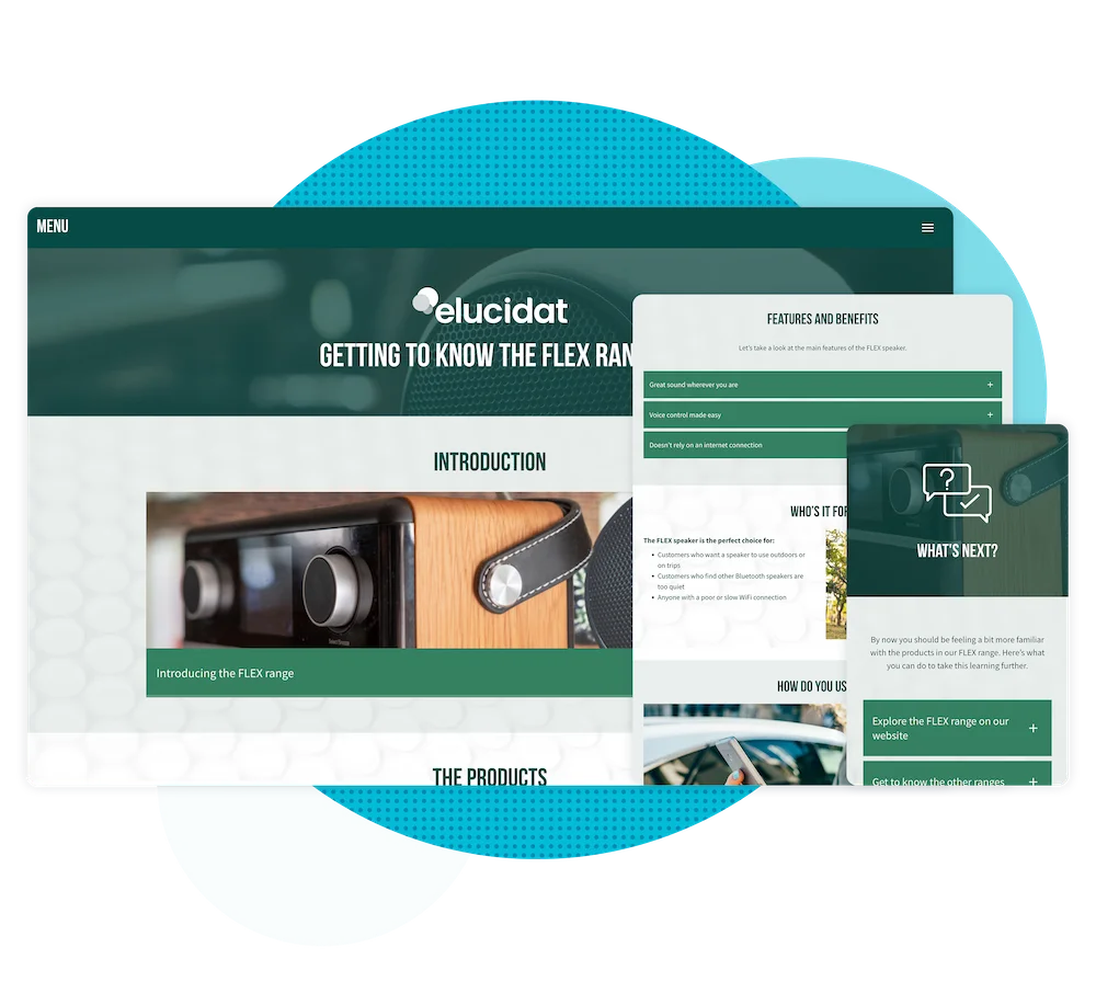 Product training on any device