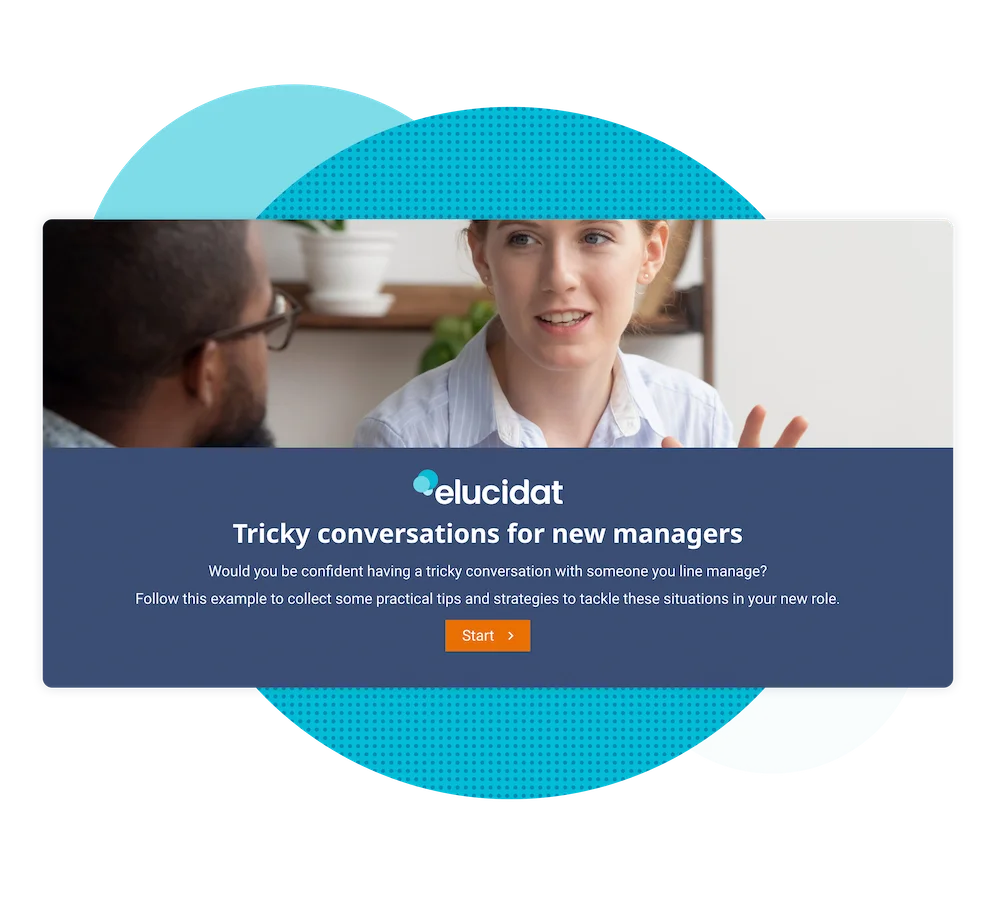 Soft skills training elearning example